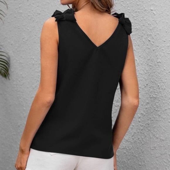 Boho pink ruffle shoulder blouse - Picture 7 of 15